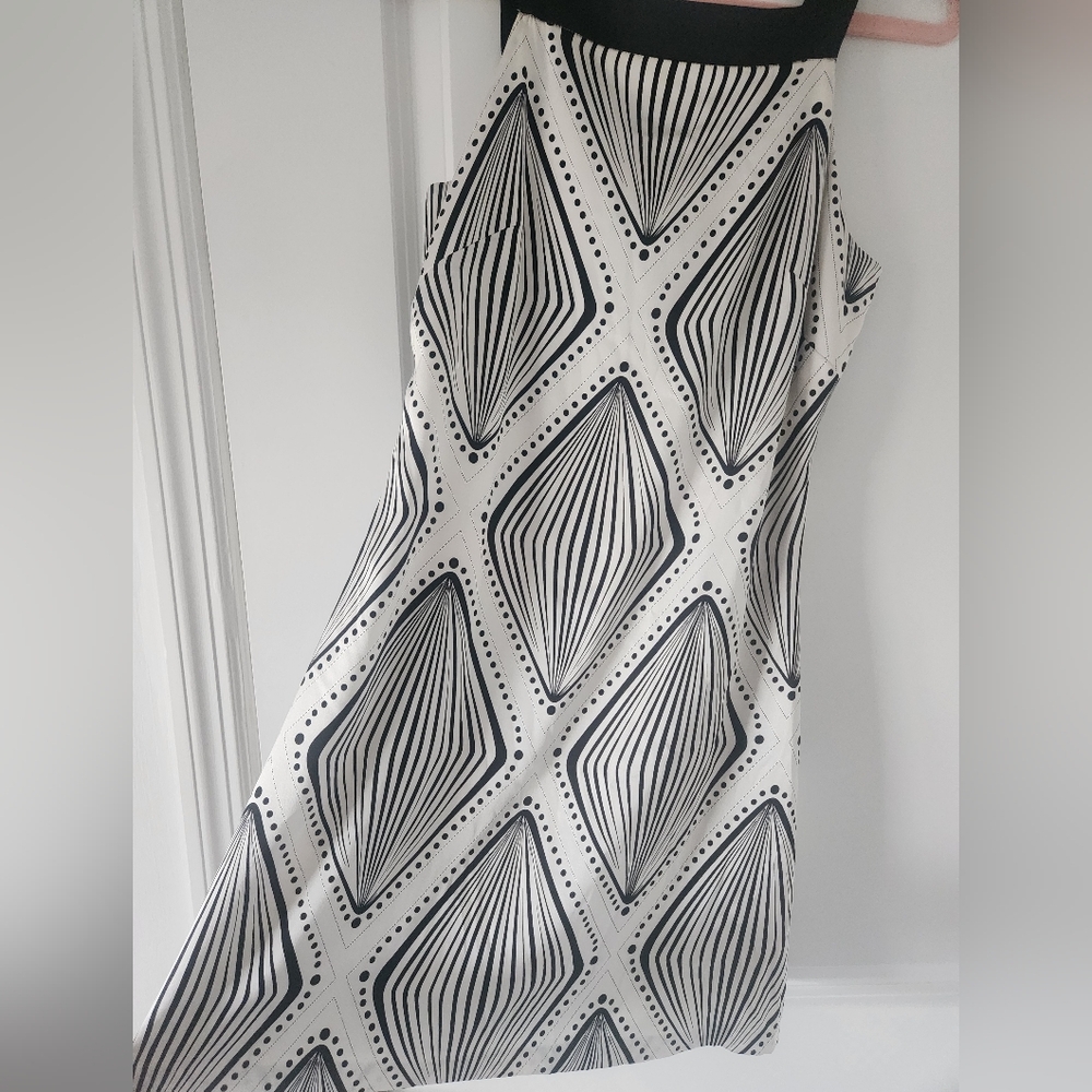 Arden B Black and White Geometric Dress - Picture 2 of 7